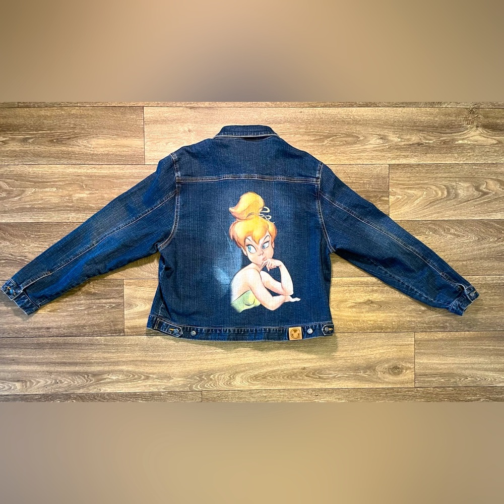 Disney Store Women’s Tinker Bell Denim Jean Jacket